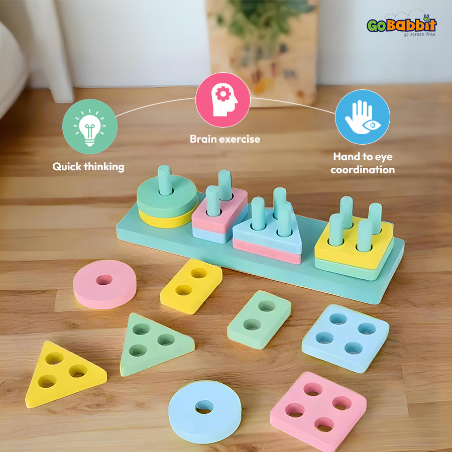 Educational  3D wooden alphabet puzzle for kids above 2+ - Friendly and Educational way to learn